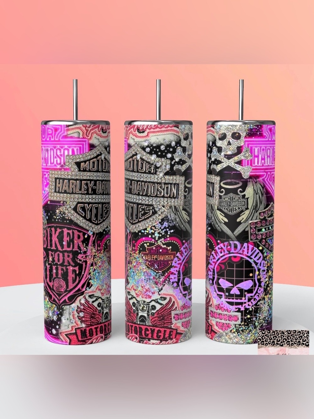 Pink Harley Tumbler